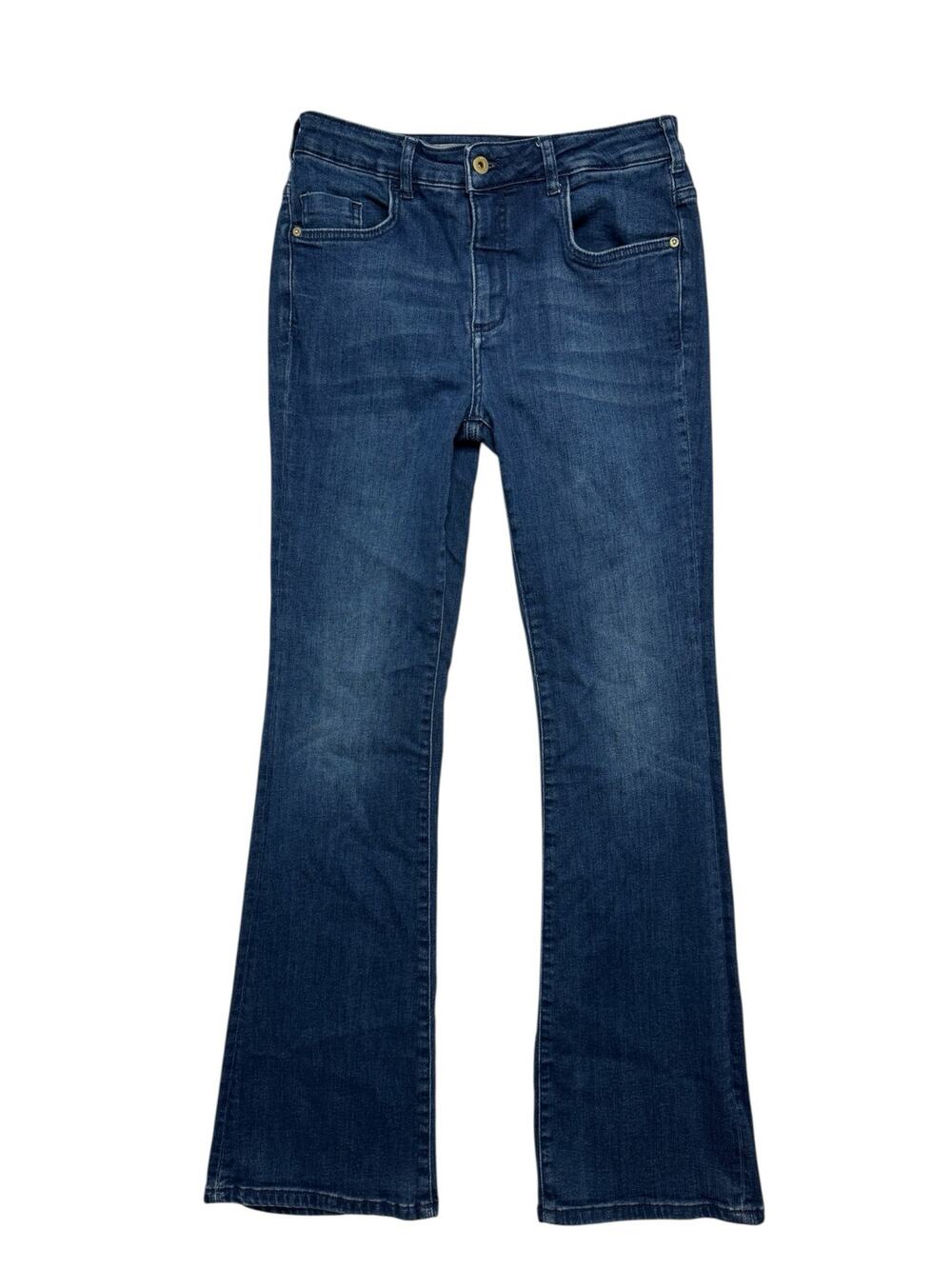 PILCRO Anthropologie Demilune Bootcut Jeans Size 31 Lowcut Stretch Dark Wash